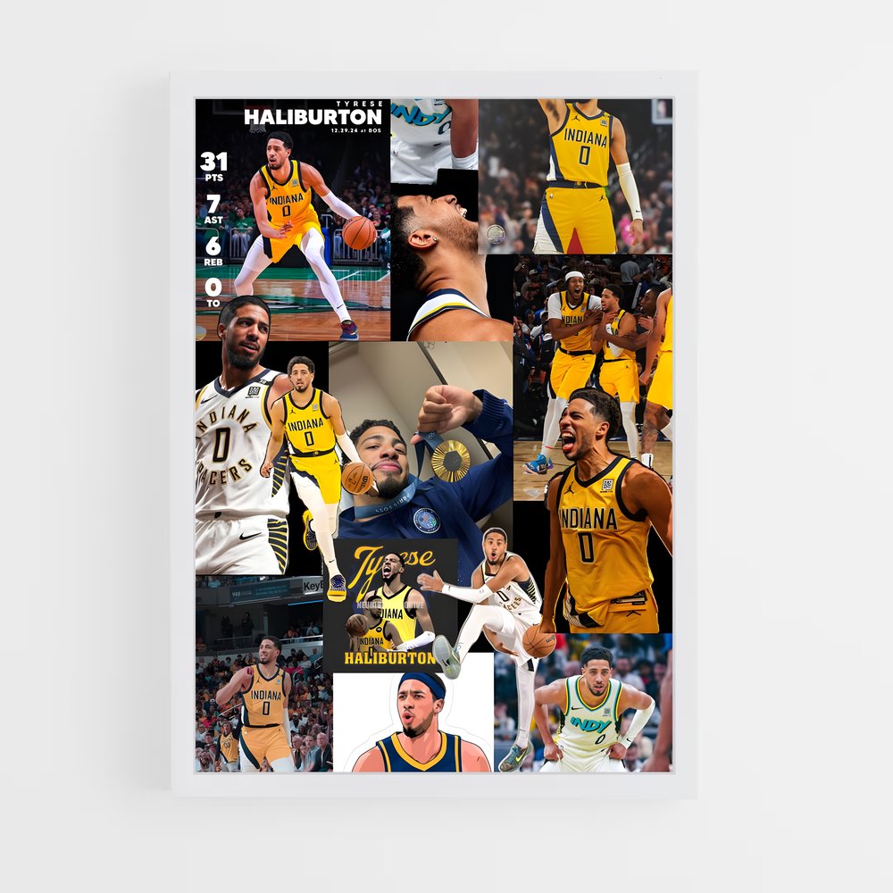 Poster All-Star Tyrese – affiche Basketball (vue 3)